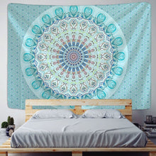 Load image into Gallery viewer, India Mandala Tapestry Wall Hanging Boho Decor Wall Cloth Tapestries Psychedelic Hippie Night Moon Tapestry Mandala Wall Carpet