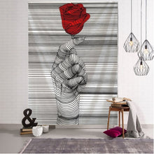 Load image into Gallery viewer, Creative Line Draw Tapestry Wall Hanging Boho Decor Hippie Kiss Psychedelic Wall Tapestry Abstract Carpet Wall Cloth Tapestries