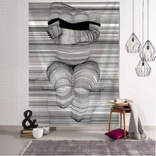 Load image into Gallery viewer, Creative Line Draw Tapestry Wall Hanging Boho Decor Hippie Kiss Psychedelic Wall Tapestry Abstract Carpet Wall Cloth Tapestries