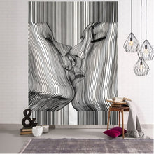 Load image into Gallery viewer, Creative Line Draw Tapestry Wall Hanging Boho Decor Hippie Kiss Psychedelic Wall Tapestry Abstract Carpet Wall Cloth Tapestries