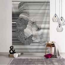 Load image into Gallery viewer, Creative Line Draw Tapestry Wall Hanging Boho Decor Hippie Kiss Psychedelic Wall Tapestry Abstract Carpet Wall Cloth Tapestries