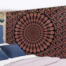 Load image into Gallery viewer, India Mandala Tapestry Wall Hanging Boho Decor Wall Cloth Tapestries Psychedelic Hippie Night Moon Tapestry Mandala Wall Carpet